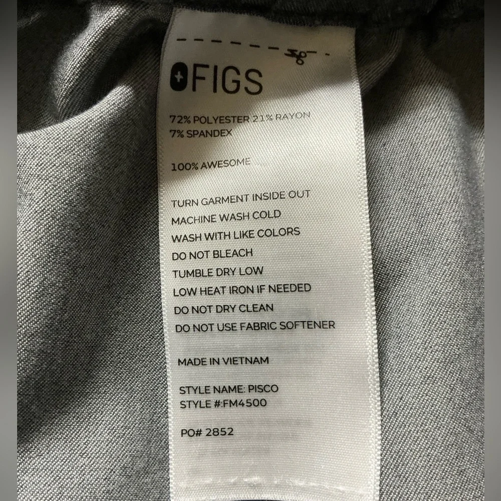 Figs pisco basic scrub pants PO#2852